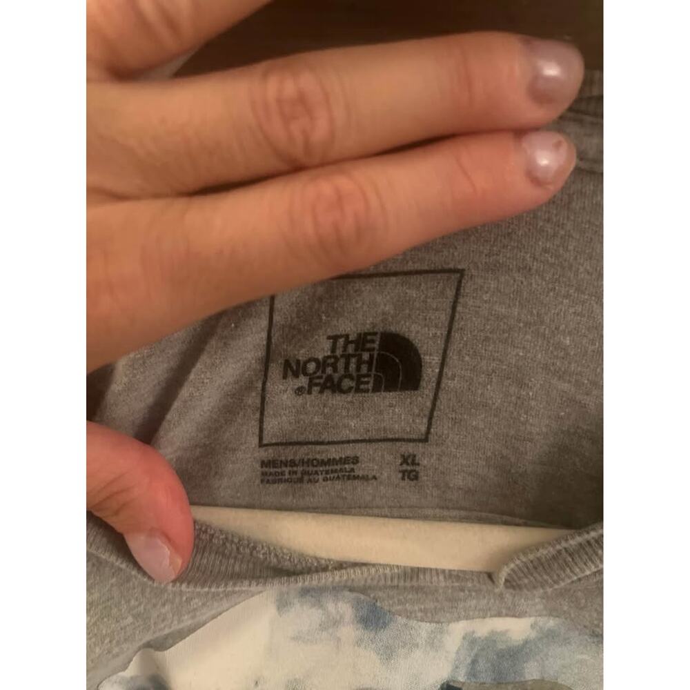 The North Face Men's XL Bear Graphic T-Shirt Tee Gray Outdoors Hiking Activewear - Picture 5 of 6